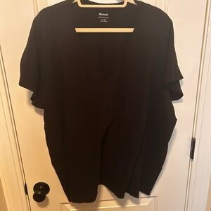 Madewell Black V-Neck T-Shirt